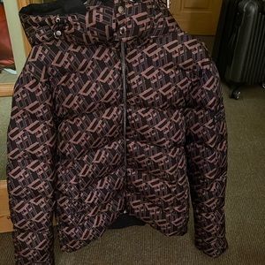 Les Hommes, down jacket, detachable hoodie